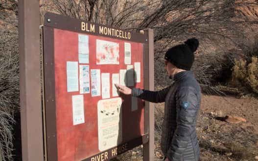 Signs can give you safety and historical information.