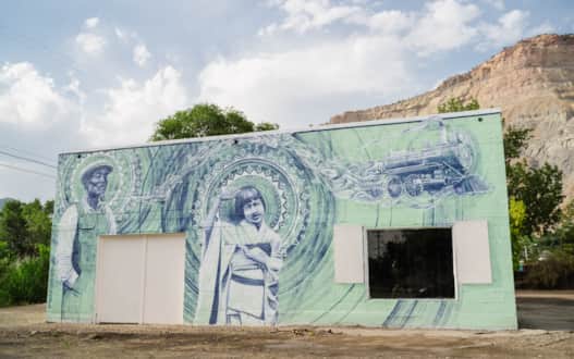 Art mural in Helper.