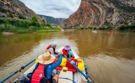 The Green River flows for 730 miles through Utah.