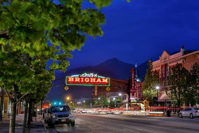 Located about 60 miles north of Salt Lake City, Brigham City is a small town that maintains its originality. 