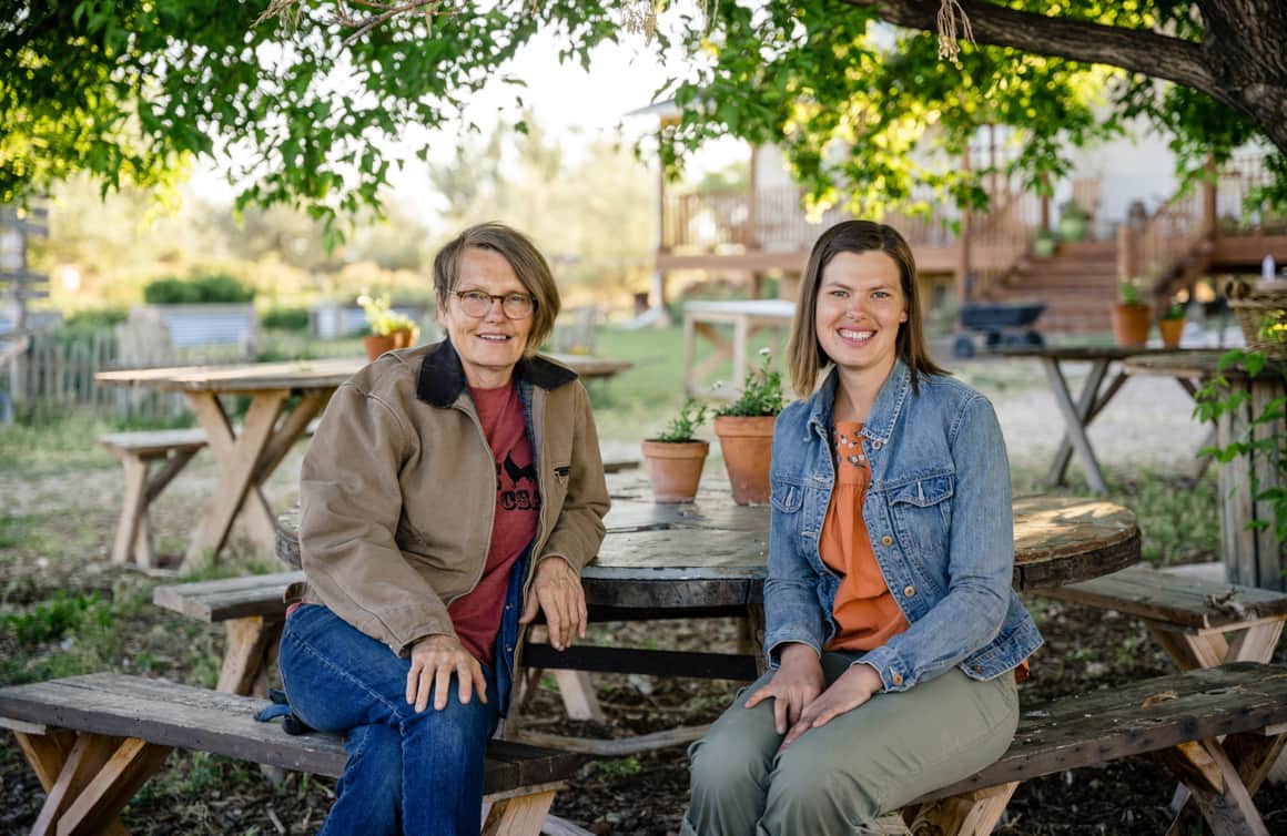 Sarah Patterson, along with her mother Symbria, are dedicated to natural, organic farming methods.