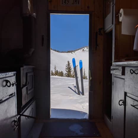 The tiny homes are much less rustic and more cozy than the average backcountry hut.
