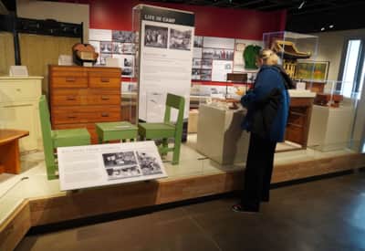 The Topaz Museum originally began as an art gallery displaying the work made by internees.