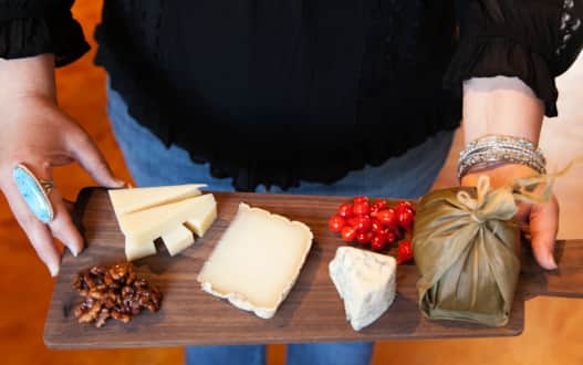 A Caputo's assortment of local artisan cheeses.