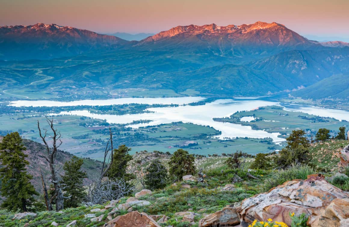 A view of Pineview Reservoir