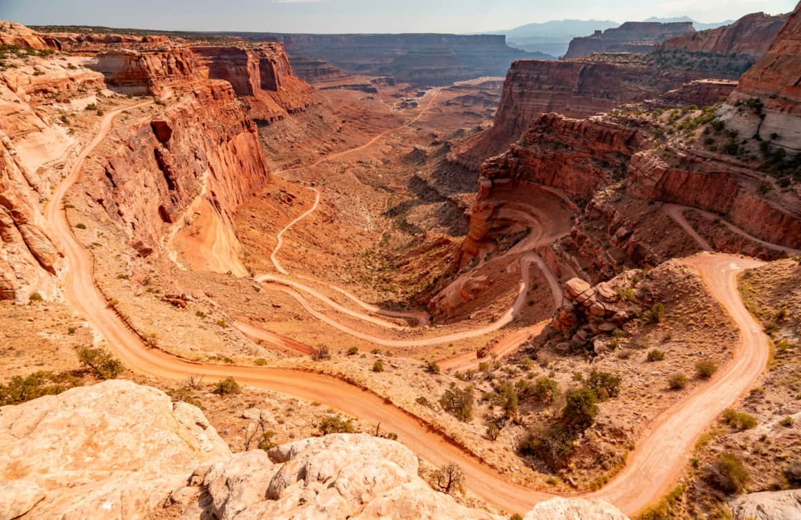 With scenic roads along the rim and base of Canyonlands National Park, visitors don’t need to leave their vehicles to enjoy the park.