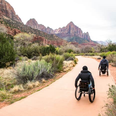 One of the most pleasant and accessible trails in the park is the Pa'rus Trail.